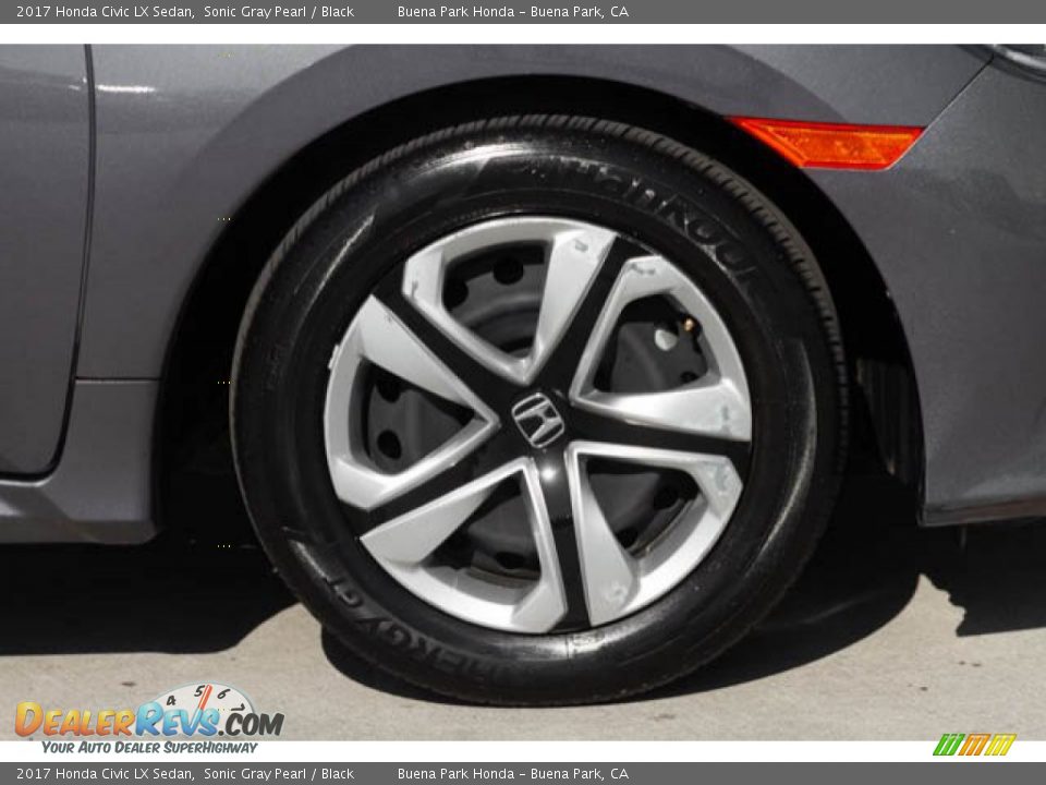 2017 Honda Civic LX Sedan Sonic Gray Pearl / Black Photo #36