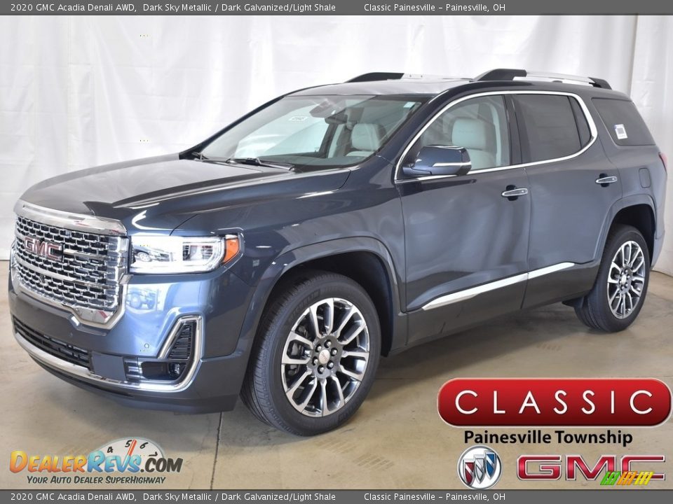 2020 GMC Acadia Denali AWD Dark Sky Metallic / Dark Galvanized/Light Shale Photo #1