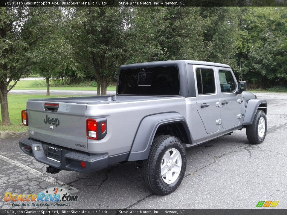 2020 Jeep Gladiator Sport 4x4 Billet Silver Metallic / Black Photo #6