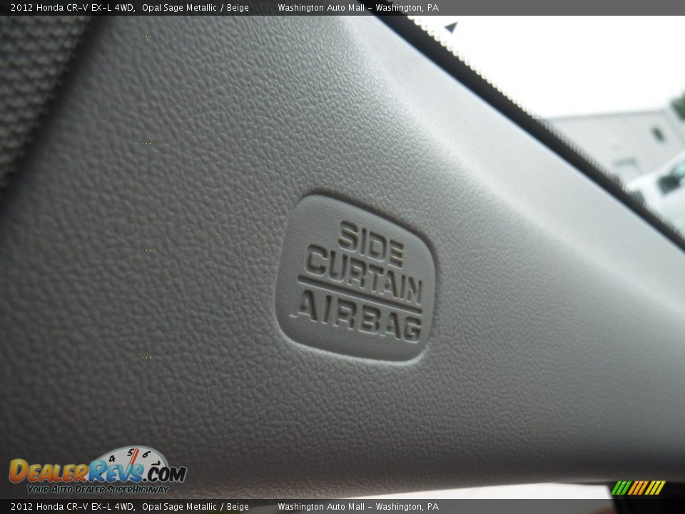 2012 Honda CR-V EX-L 4WD Opal Sage Metallic / Beige Photo #21