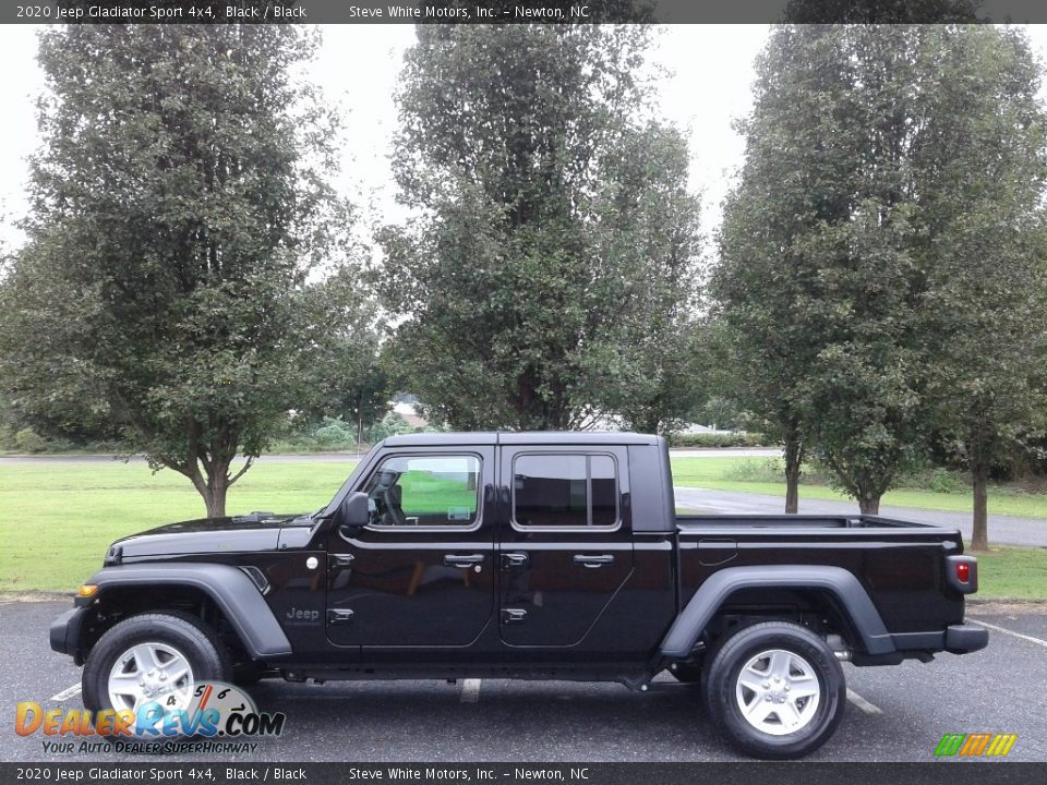 2020 Jeep Gladiator Sport 4x4 Black / Black Photo #1