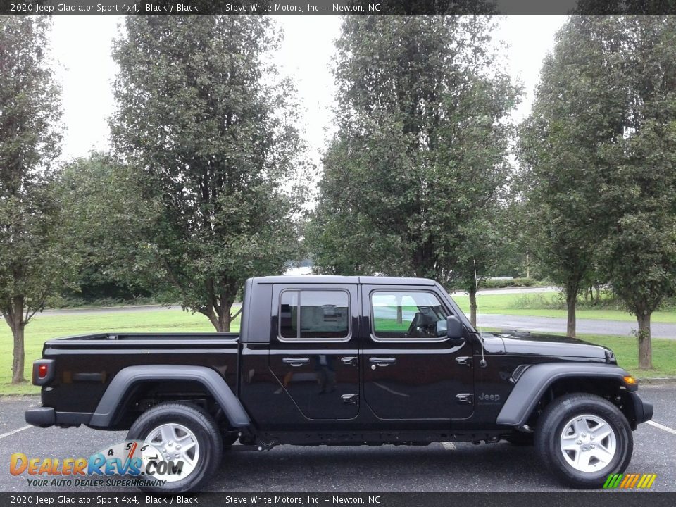 2020 Jeep Gladiator Sport 4x4 Black / Black Photo #5