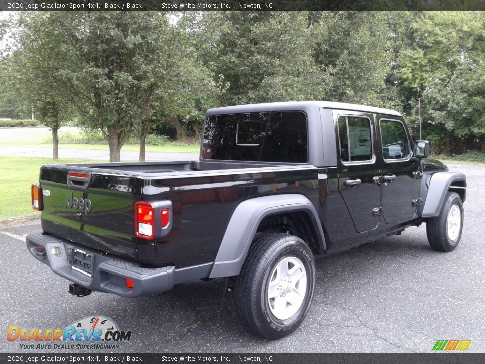 2020 Jeep Gladiator Sport 4x4 Black / Black Photo #6