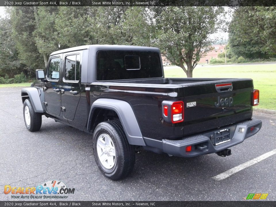 2020 Jeep Gladiator Sport 4x4 Black / Black Photo #8