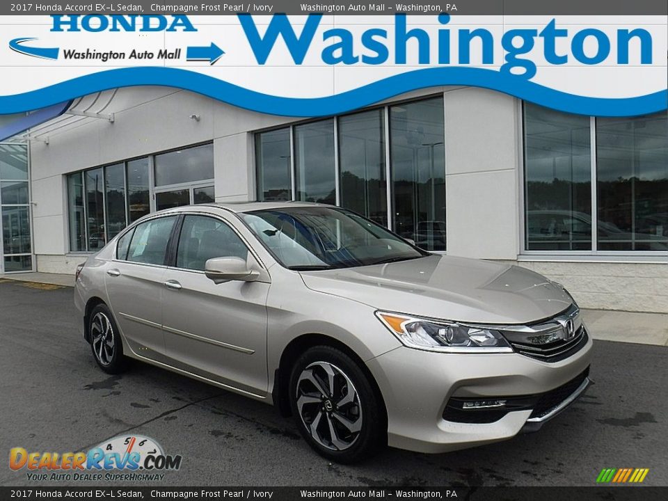 2017 Honda Accord EX-L Sedan Champagne Frost Pearl / Ivory Photo #1