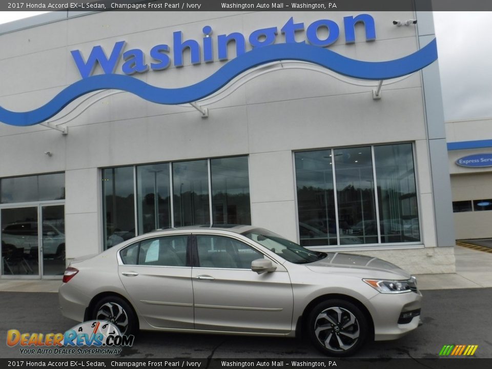 2017 Honda Accord EX-L Sedan Champagne Frost Pearl / Ivory Photo #2