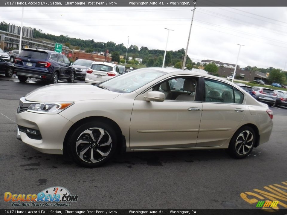 2017 Honda Accord EX-L Sedan Champagne Frost Pearl / Ivory Photo #7