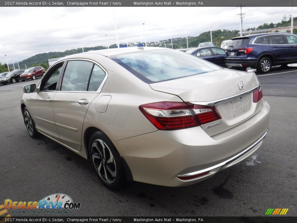 2017 Honda Accord EX-L Sedan Champagne Frost Pearl / Ivory Photo #8