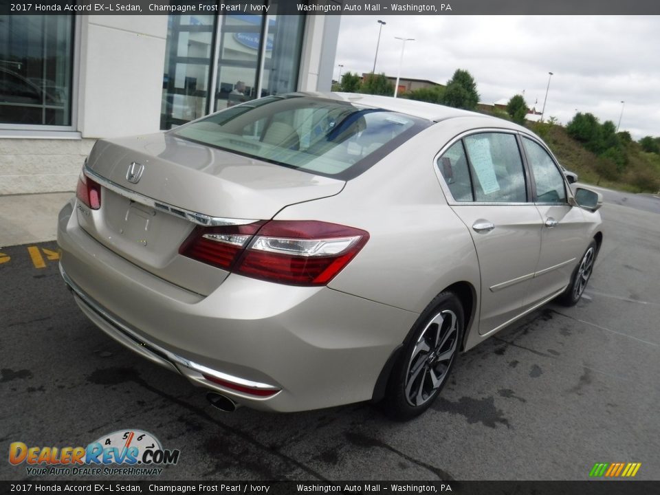 2017 Honda Accord EX-L Sedan Champagne Frost Pearl / Ivory Photo #10