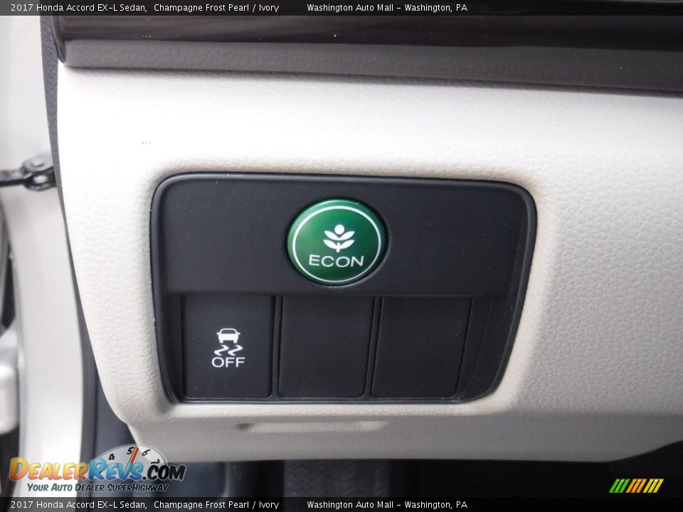 2017 Honda Accord EX-L Sedan Champagne Frost Pearl / Ivory Photo #15