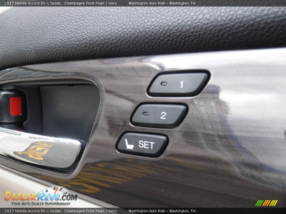 2017 Honda Accord EX-L Sedan Champagne Frost Pearl / Ivory Photo #17