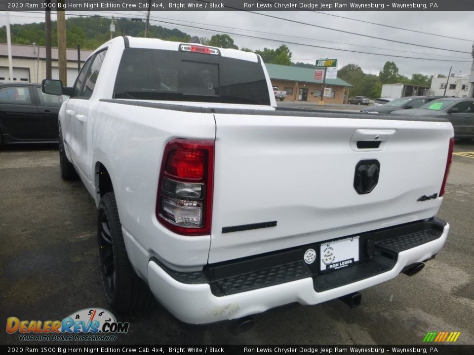 2020 Ram 1500 Big Horn Night Edition Crew Cab 4x4 Bright White / Black Photo #2