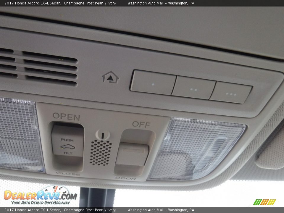 2017 Honda Accord EX-L Sedan Champagne Frost Pearl / Ivory Photo #25