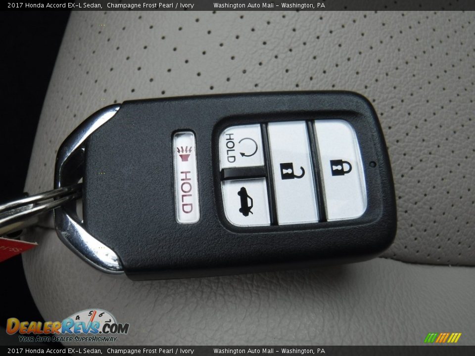 2017 Honda Accord EX-L Sedan Champagne Frost Pearl / Ivory Photo #28