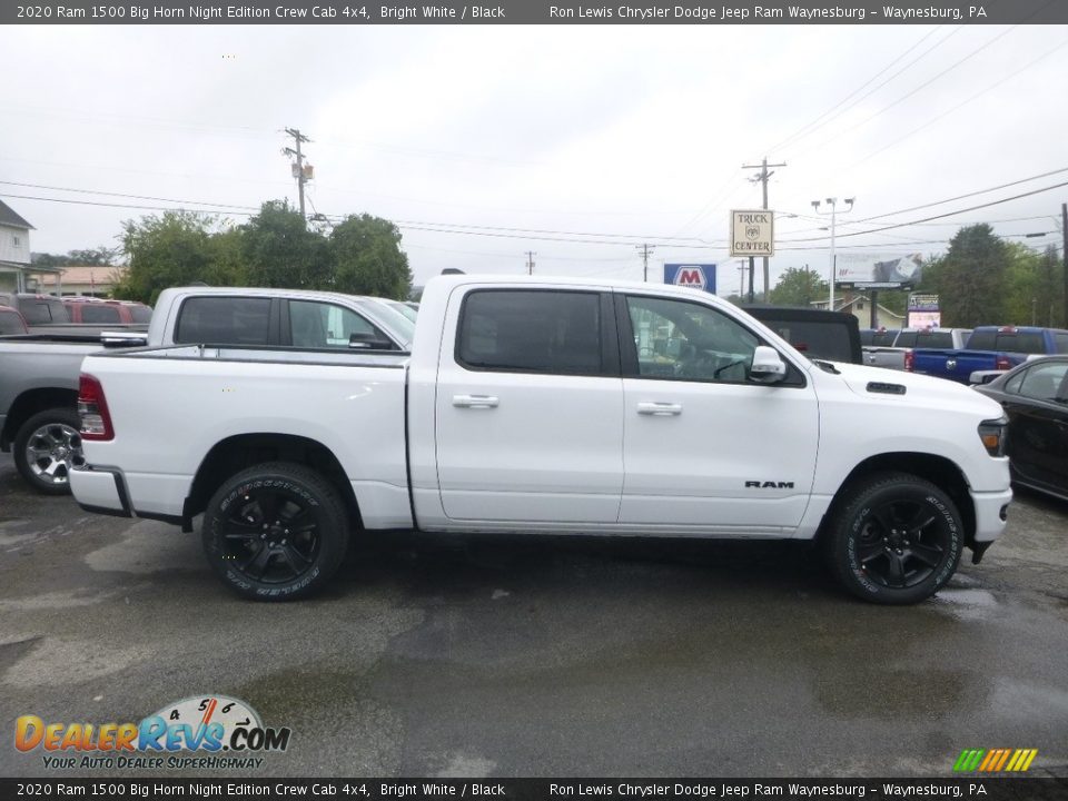 Bright White 2020 Ram 1500 Big Horn Night Edition Crew Cab 4x4 Photo #5