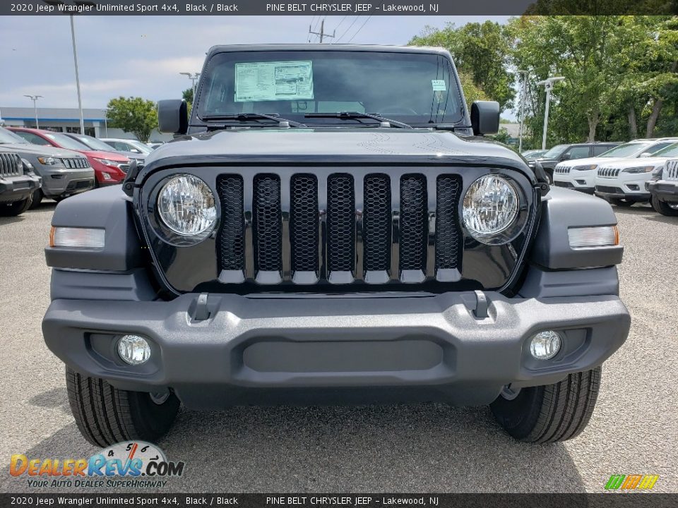 2020 Jeep Wrangler Unlimited Sport 4x4 Black / Black Photo #2