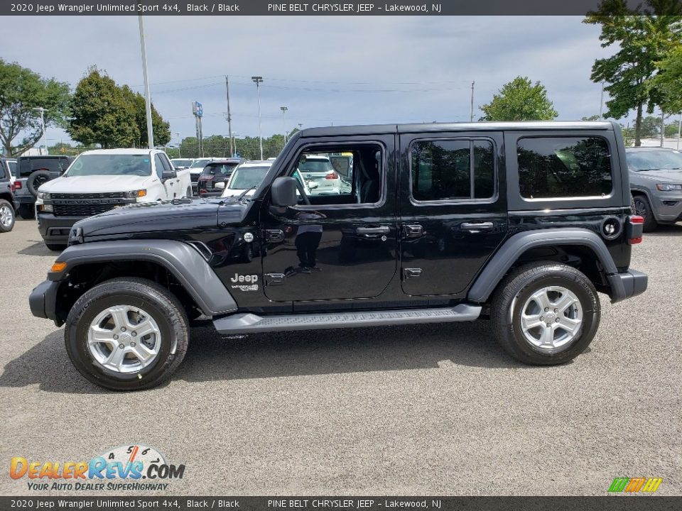 2020 Jeep Wrangler Unlimited Sport 4x4 Black / Black Photo #3