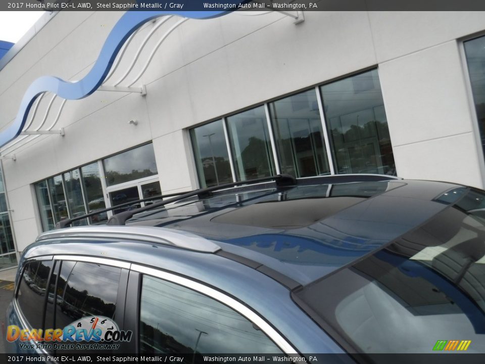 2017 Honda Pilot EX-L AWD Steel Sapphire Metallic / Gray Photo #4