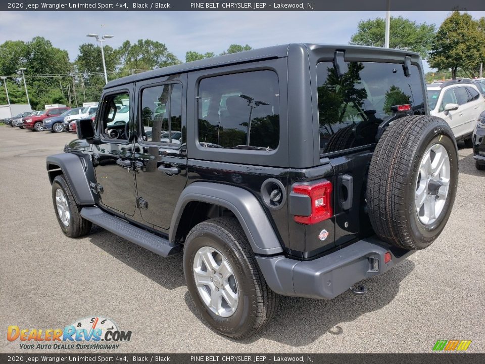 2020 Jeep Wrangler Unlimited Sport 4x4 Black / Black Photo #4