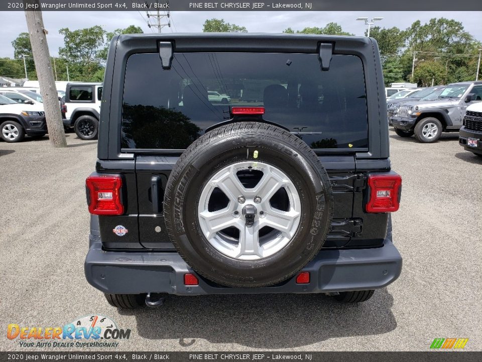2020 Jeep Wrangler Unlimited Sport 4x4 Black / Black Photo #5