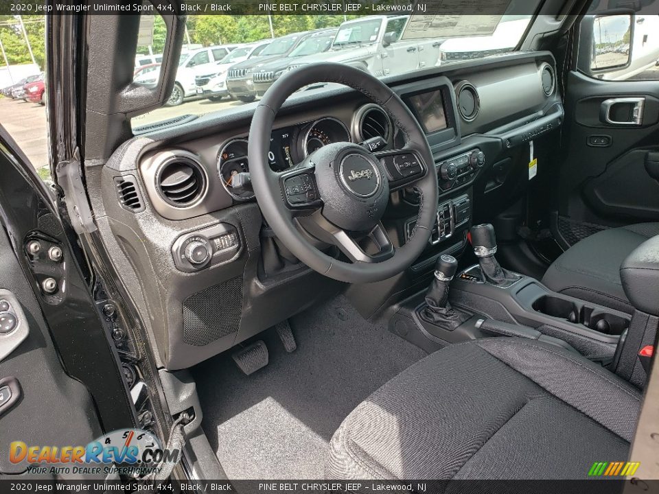 2020 Jeep Wrangler Unlimited Sport 4x4 Black / Black Photo #7