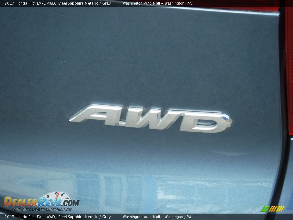 2017 Honda Pilot EX-L AWD Steel Sapphire Metallic / Gray Photo #11