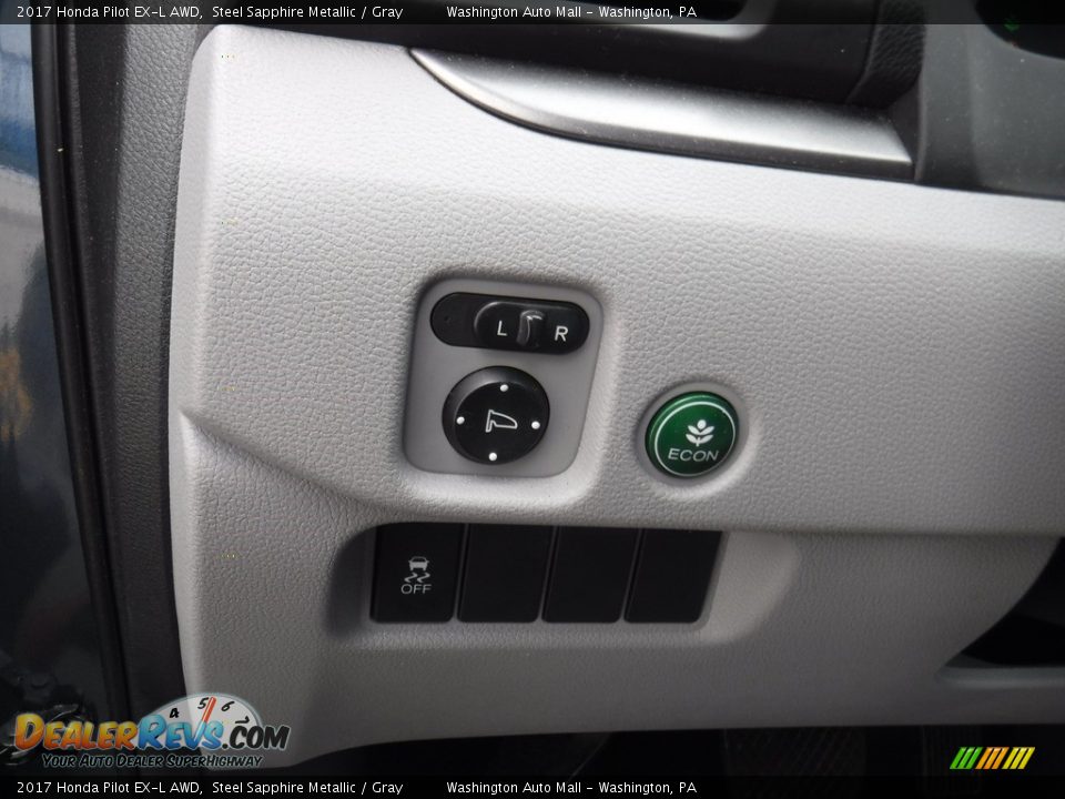2017 Honda Pilot EX-L AWD Steel Sapphire Metallic / Gray Photo #14