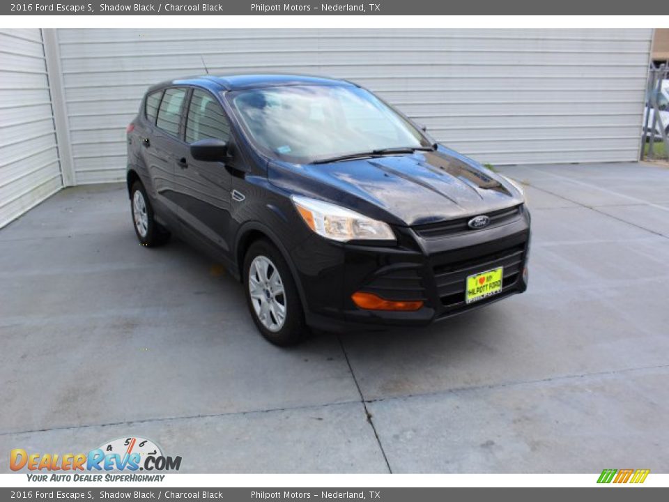 2016 Ford Escape S Shadow Black / Charcoal Black Photo #2