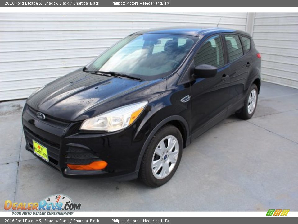 2016 Ford Escape S Shadow Black / Charcoal Black Photo #4