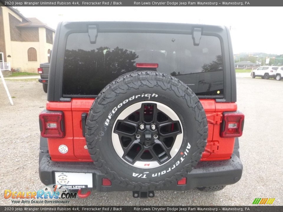 2020 Jeep Wrangler Unlimited Rubicon 4x4 Firecracker Red / Black Photo #4