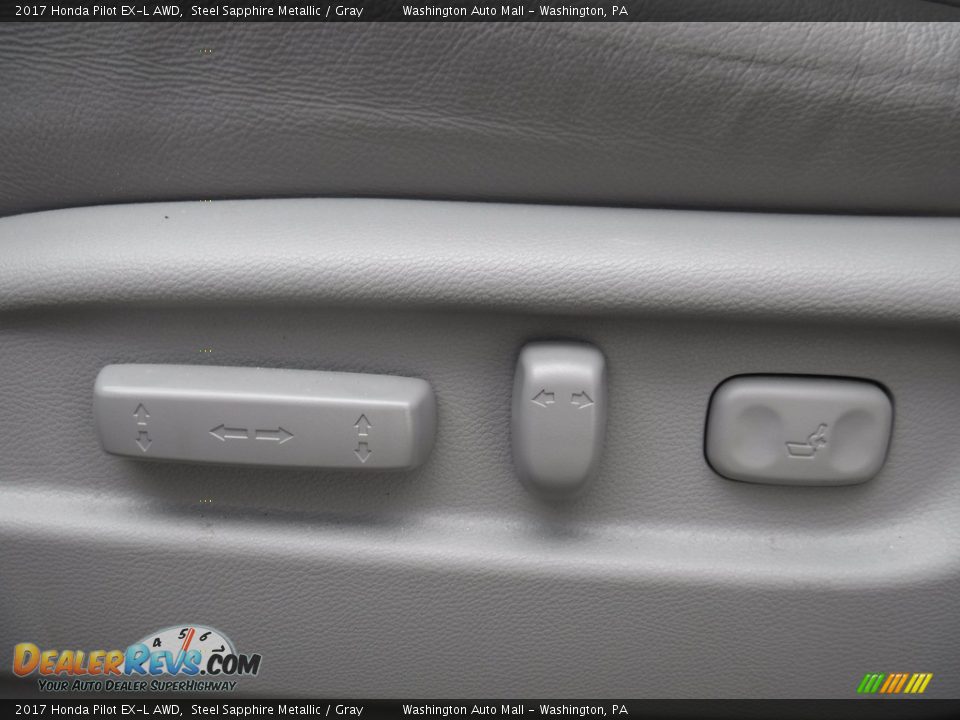 2017 Honda Pilot EX-L AWD Steel Sapphire Metallic / Gray Photo #17