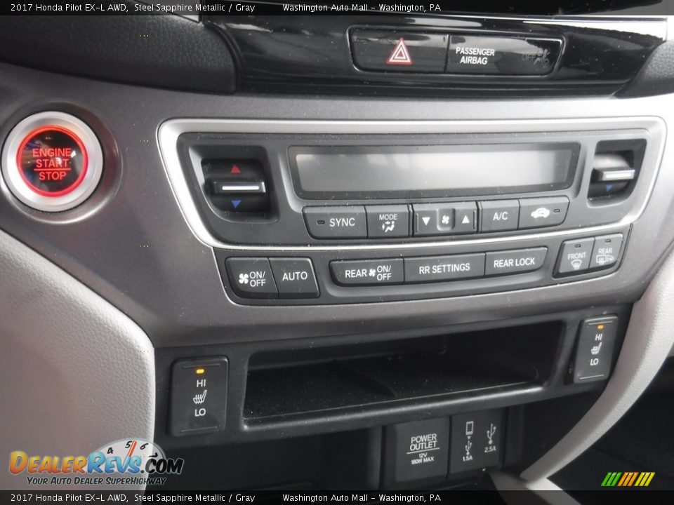 2017 Honda Pilot EX-L AWD Steel Sapphire Metallic / Gray Photo #20