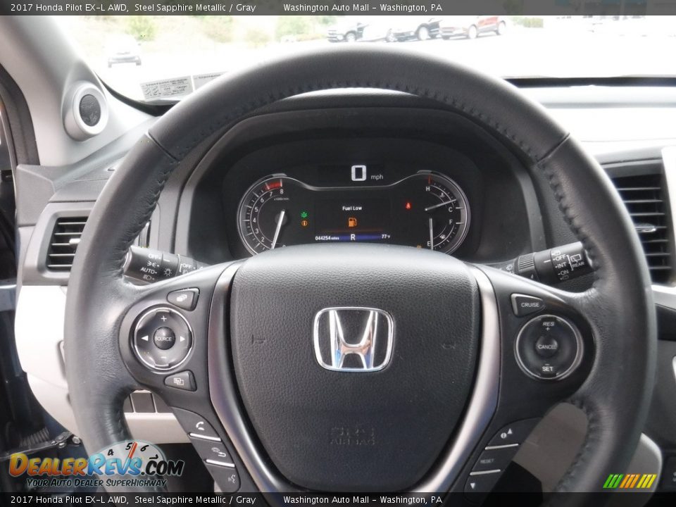 2017 Honda Pilot EX-L AWD Steel Sapphire Metallic / Gray Photo #21