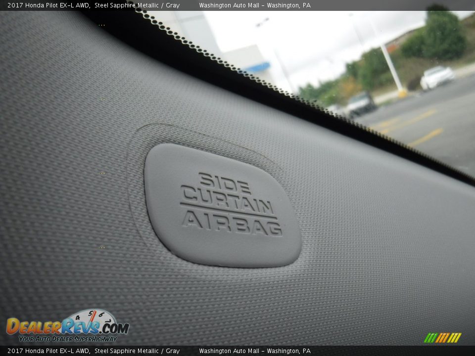 2017 Honda Pilot EX-L AWD Steel Sapphire Metallic / Gray Photo #22