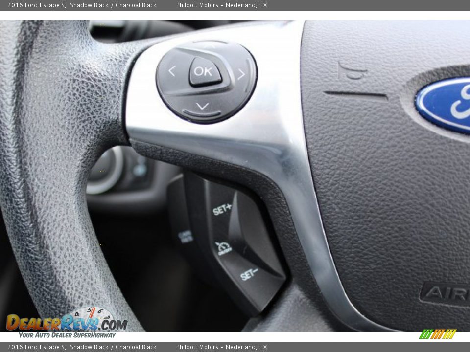 2016 Ford Escape S Shadow Black / Charcoal Black Photo #12