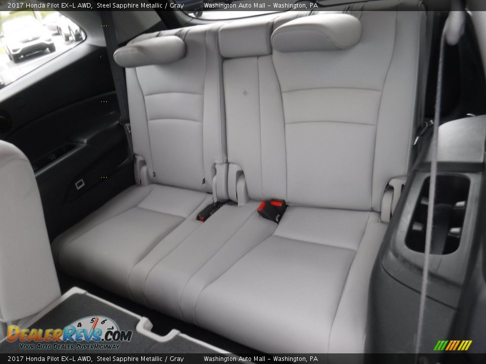 2017 Honda Pilot EX-L AWD Steel Sapphire Metallic / Gray Photo #24