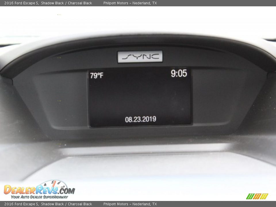 2016 Ford Escape S Shadow Black / Charcoal Black Photo #16