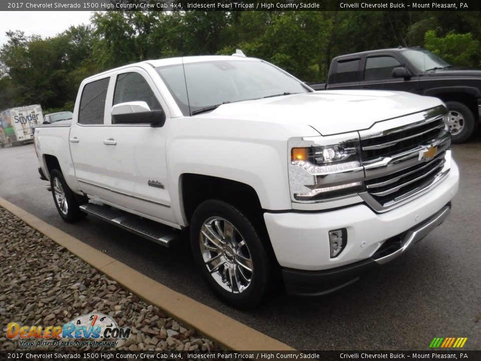 2017 Chevrolet Silverado 1500 High Country Crew Cab 4x4 Iridescent Pearl Tricoat / High Country Saddle Photo #9