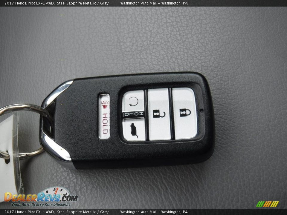 2017 Honda Pilot EX-L AWD Steel Sapphire Metallic / Gray Photo #28
