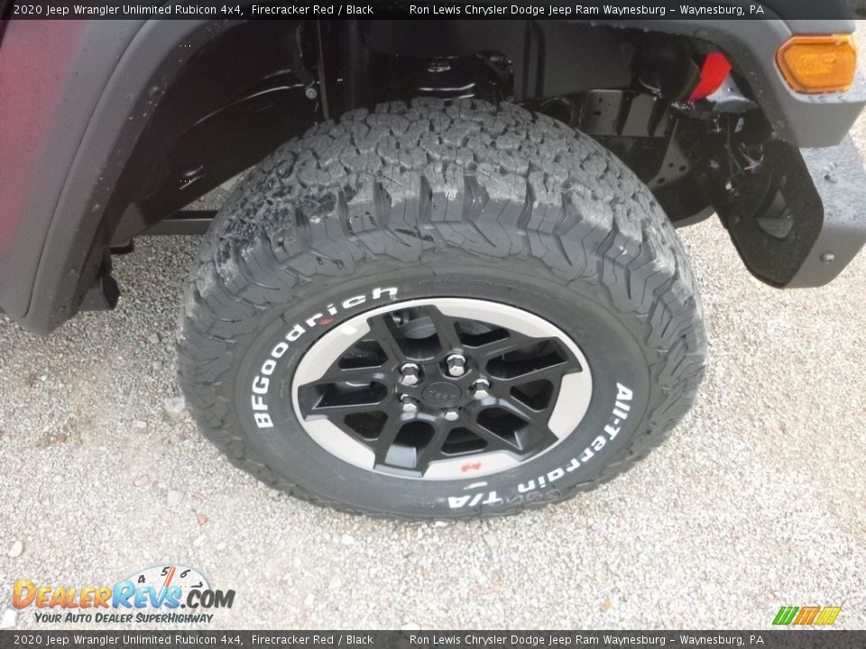 2020 Jeep Wrangler Unlimited Rubicon 4x4 Firecracker Red / Black Photo #9