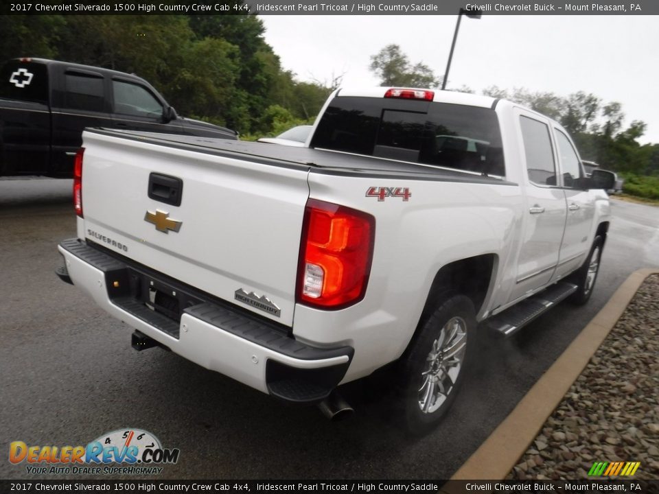 2017 Chevrolet Silverado 1500 High Country Crew Cab 4x4 Iridescent Pearl Tricoat / High Country Saddle Photo #10