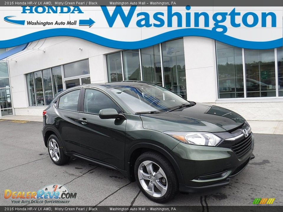 2016 Honda HR-V LX AWD Misty Green Pearl / Black Photo #1