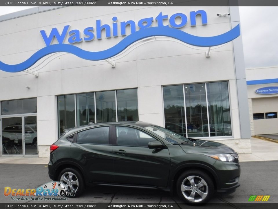 2016 Honda HR-V LX AWD Misty Green Pearl / Black Photo #2