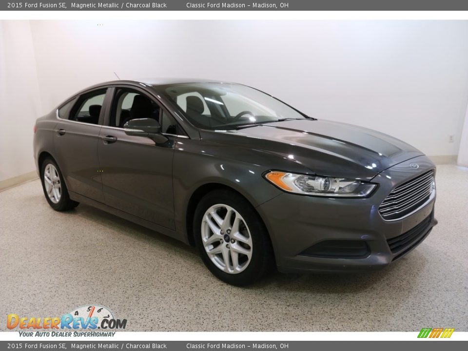 2015 Ford Fusion SE Magnetic Metallic / Charcoal Black Photo #1