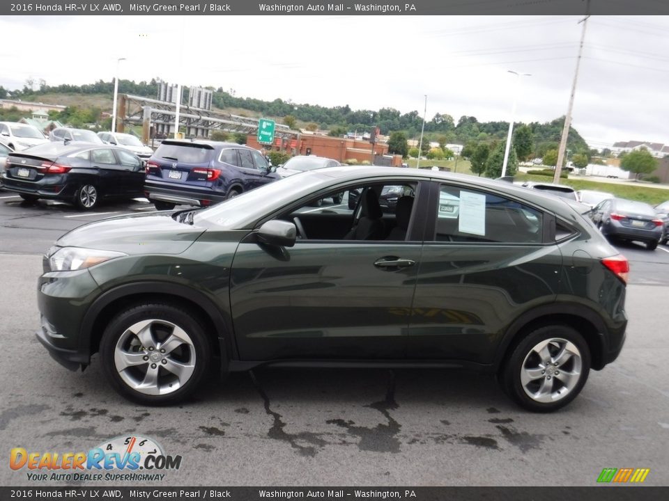 2016 Honda HR-V LX AWD Misty Green Pearl / Black Photo #6