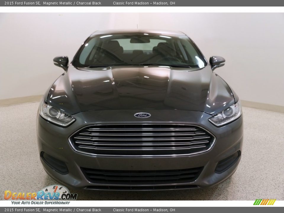 2015 Ford Fusion SE Magnetic Metallic / Charcoal Black Photo #2
