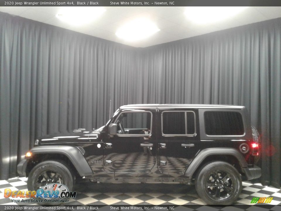 2020 Jeep Wrangler Unlimited Sport 4x4 Black / Black Photo #1