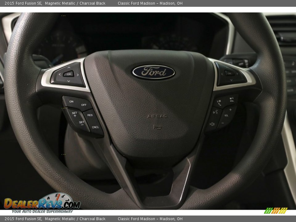 2015 Ford Fusion SE Magnetic Metallic / Charcoal Black Photo #8