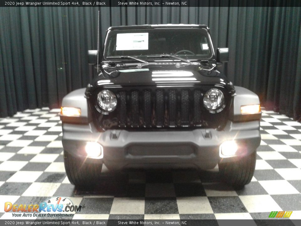 2020 Jeep Wrangler Unlimited Sport 4x4 Black / Black Photo #3