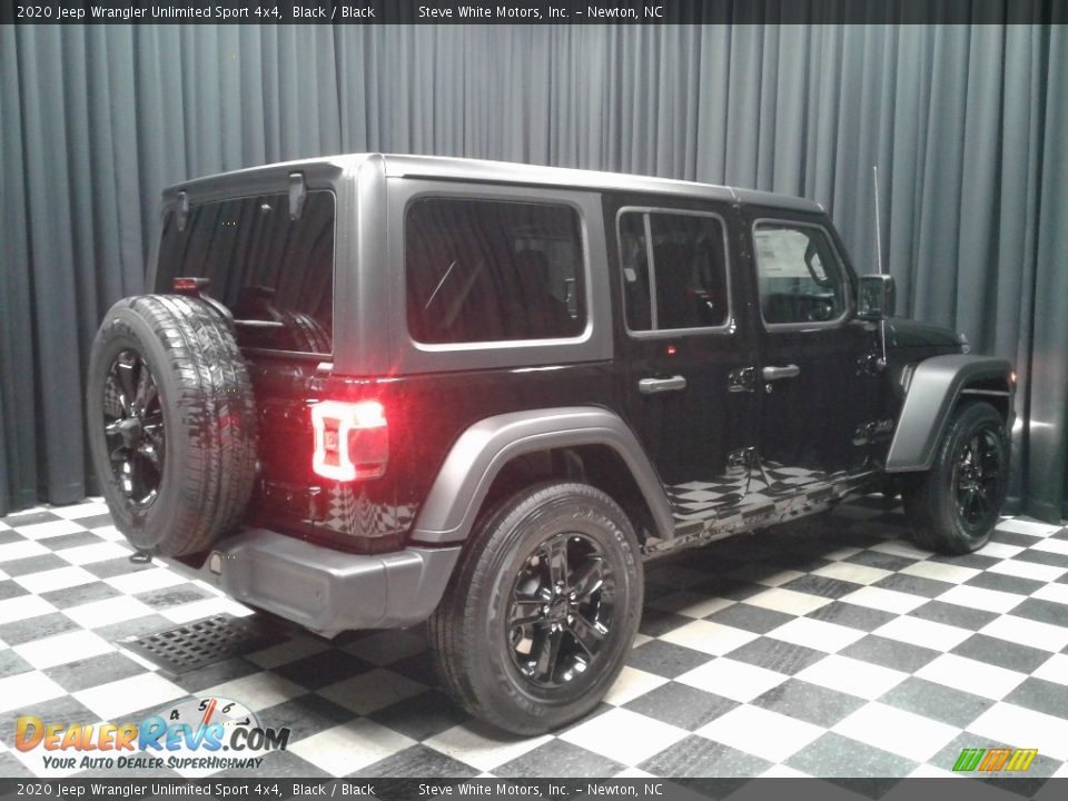 2020 Jeep Wrangler Unlimited Sport 4x4 Black / Black Photo #6